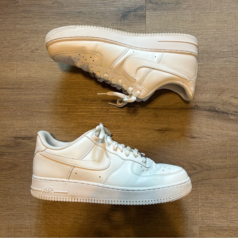 Nike Air Force 1 Low Beige Sneakers Size 11.5